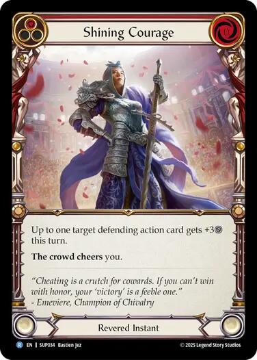 Shining Courage [SUP034] (Super Slam)  Rainbow Foil | Boutique FDB TCG