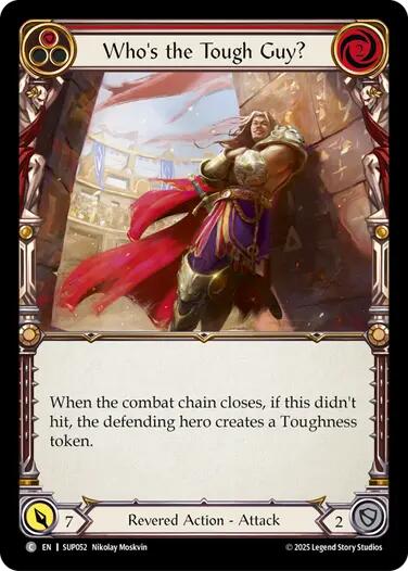 Who's the Tough Guy? (Red) [SUP052] (Super Slam)  Rainbow Foil | Boutique FDB TCG
