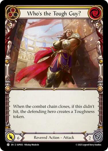 Who's the Tough Guy? (Yellow) [SUP053] (Super Slam) | Boutique FDB TCG