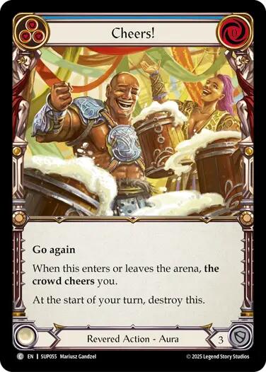 Cheers! [SUP055] (Super Slam)  Rainbow Foil | Boutique FDB TCG