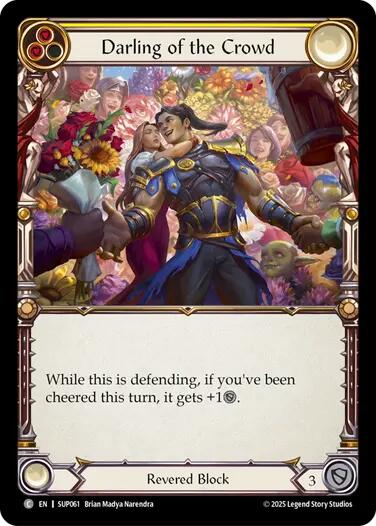 Darling of the Crowd [SUP061] (Super Slam)  Rainbow Foil | Boutique FDB TCG