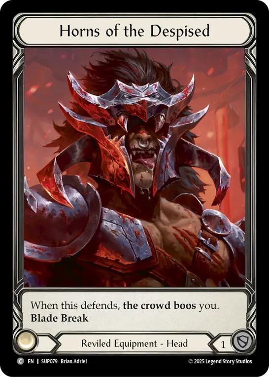 Horns of the Despised (Extended Art Cold Foil) [SUP079] (Super Slam)  Cold Foil | Boutique FDB TCG
