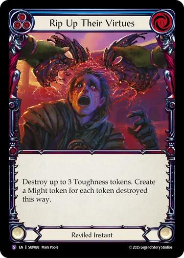 Rip Up Their Virtues [SUP088] (Super Slam)  Rainbow Foil | Boutique FDB TCG