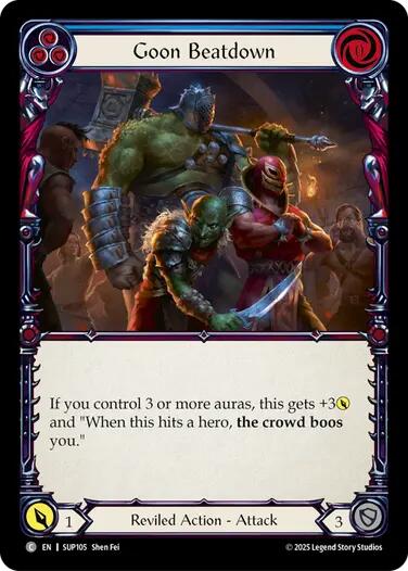 Goon Beatdown [SUP105] (Super Slam)  Rainbow Foil | Boutique FDB TCG