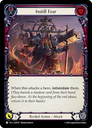 Instill Fear (Red) [SUP107] (Super Slam) | Boutique FDB TCG
