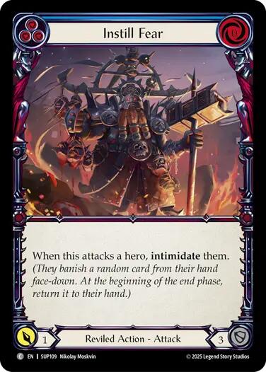 Instill Fear (Blue) [SUP109] (Super Slam) | Boutique FDB TCG