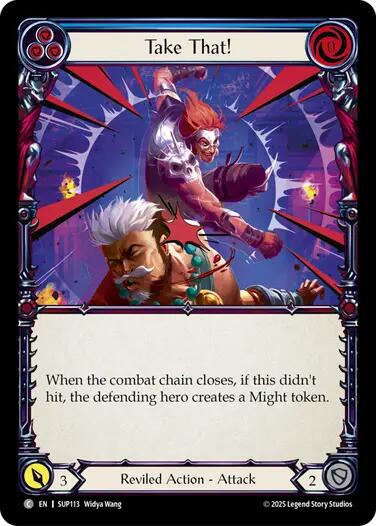 Take That! (Blue) [SUP113] (Super Slam)  Rainbow Foil | Boutique FDB TCG