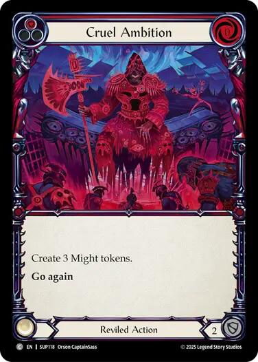 Cruel Ambition [SUP118] (Super Slam)  Rainbow Foil | Boutique FDB TCG
