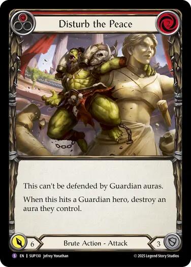 Disturb the Peace [SUP130] (Super Slam)  Rainbow Foil | Boutique FDB TCG