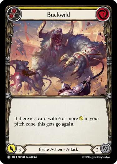 Buckwild (Yellow) [SUP144] (Super Slam) | Boutique FDB TCG