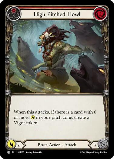 High Pitched Howl (Red) [SUP155] (Super Slam) | Boutique FDB TCG