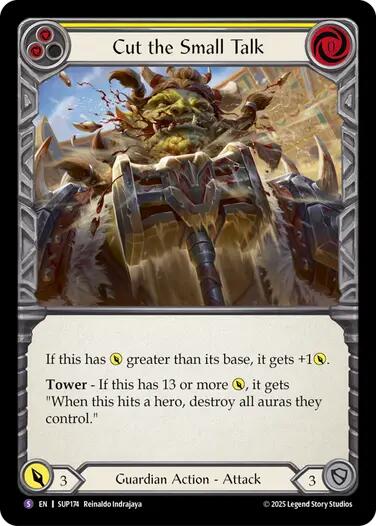 Cut the Small Talk [SUP174] (Super Slam) | Boutique FDB TCG