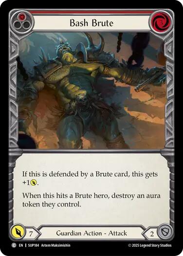 Bash Brute [SUP184] (Super Slam)  Rainbow Foil | Boutique FDB TCG