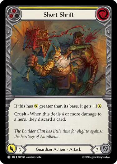 Short Shrift [SUP192] (Super Slam) | Boutique FDB TCG