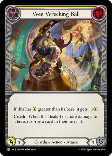 Wee Wrecking Ball [SUP194] (Super Slam)  Rainbow Foil | Boutique FDB TCG