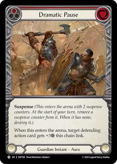 Dramatic Pause (Red) [SUP198] (Super Slam) | Boutique FDB TCG