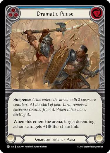 Dramatic Pause (Blue) [SUP200] (Super Slam)  Rainbow Foil | Boutique FDB TCG