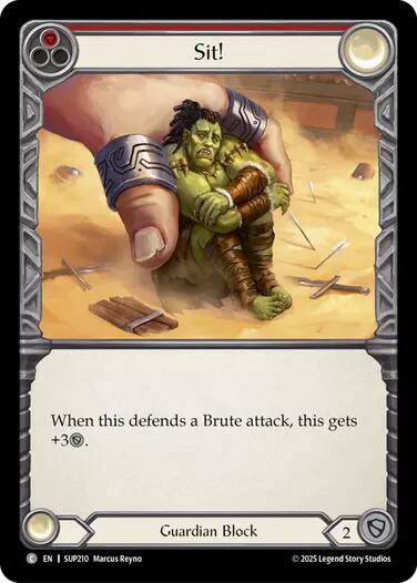 Sit! [SUP210] (Super Slam) | Boutique FDB TCG