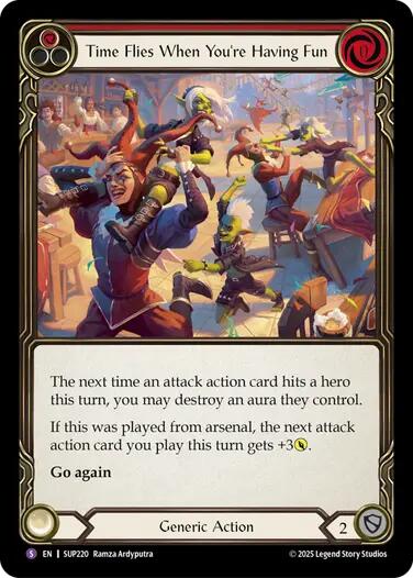 Time Flies When You're Having Fun [SUP220] (Super Slam)  Rainbow Foil | Boutique FDB TCG