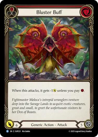 Bluster Buff [SUP221] (Super Slam)  Rainbow Foil | Boutique FDB TCG