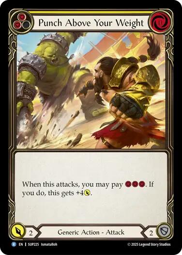 Punch Above Your Weight (Yellow) [SUP225] (Super Slam) | Boutique FDB TCG