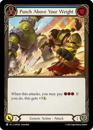 Punch Above Your Weight (Blue) [SUP226] (Super Slam) | Boutique FDB TCG