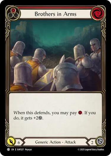 Brothers in Arms (Red) [SUP227] (Super Slam) | Boutique FDB TCG