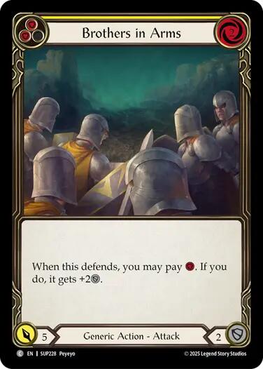 Brothers in Arms (Yellow) [SUP228] (Super Slam) | Boutique FDB TCG