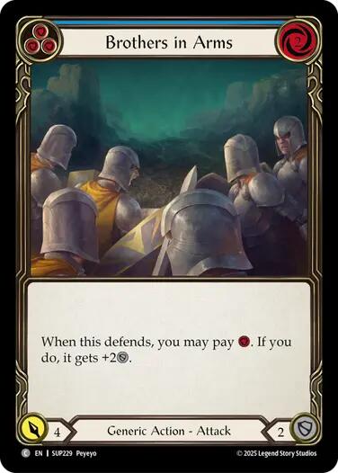 Brothers in Arms (Blue) [SUP229] (Super Slam) | Boutique FDB TCG
