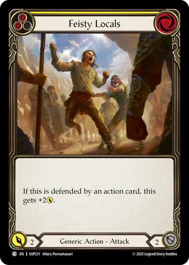 Feisty Locals (Yellow) [SUP231] (Super Slam) | Boutique FDB TCG
