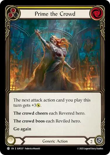 Prime the Crowd (Yellow) [SUP237] (Super Slam) | Boutique FDB TCG