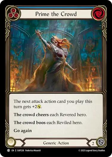 Prime the Crowd (Blue) [SUP238] (Super Slam) | Boutique FDB TCG