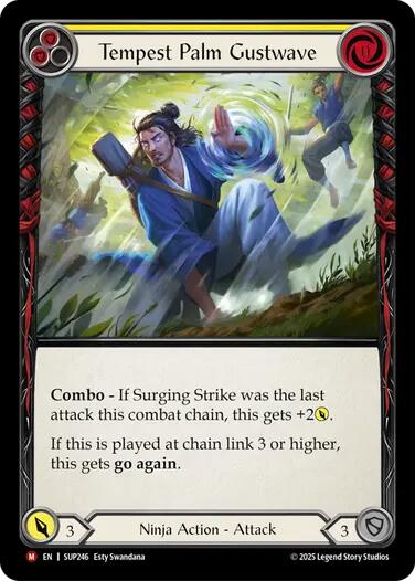 Tempest Palm Gustwave [SUP246] (Super Slam)  Rainbow Foil | Boutique FDB TCG