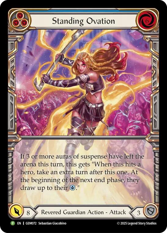 Standing Ovation [GEM072] (GEM Pack 3)  Cold Foil | Boutique FDB TCG