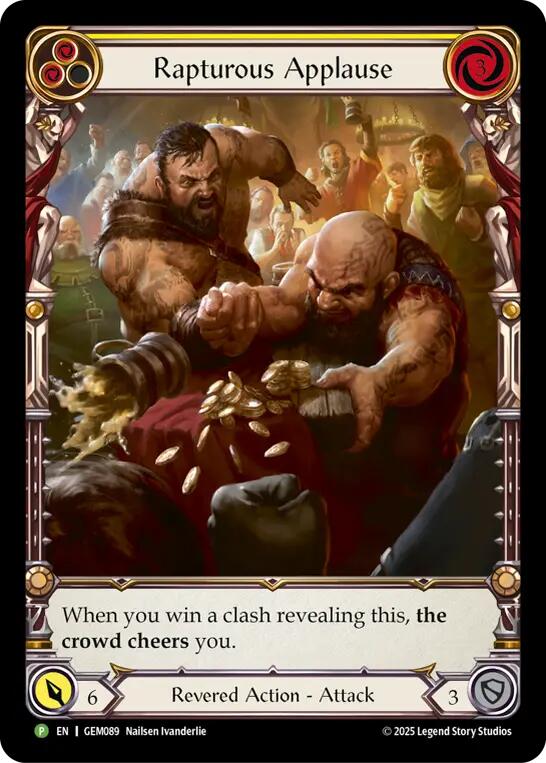 Rapturous Applause [GEM089] (GEM Pack 3)  Rainbow Foil | Boutique FDB TCG