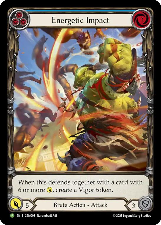 Energetic Impact [GEM098] (GEM Pack 3)  Rainbow Foil | Boutique FDB TCG