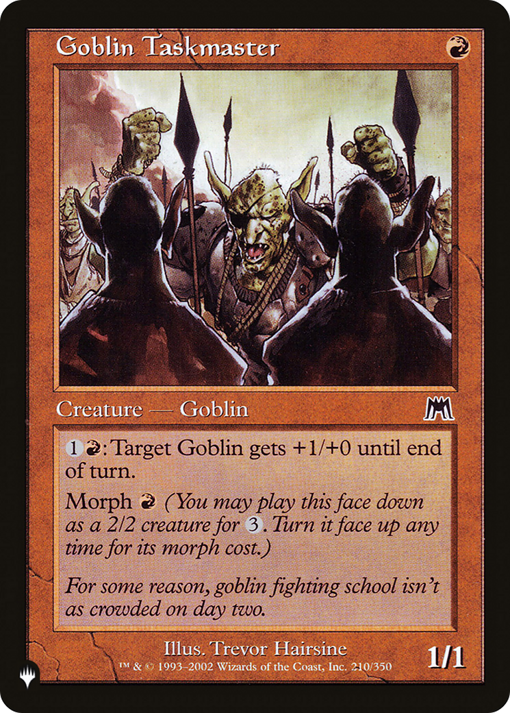 Goblin Taskmaster [The List Reprints] | Boutique FDB TCG