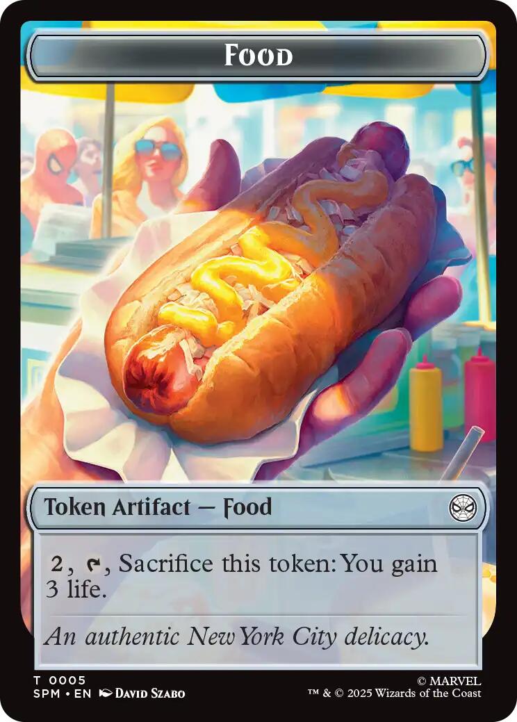 Food // Robot Double-Sided Token [Marvel's Spider-Man Tokens] | Boutique FDB TCG