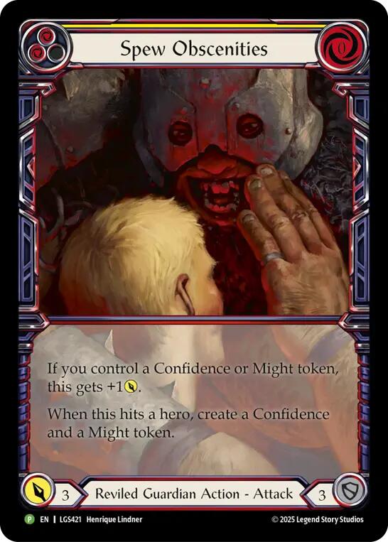 Spew Obscenities [LGS421] (Promo)  Cold Foil | Boutique FDB TCG