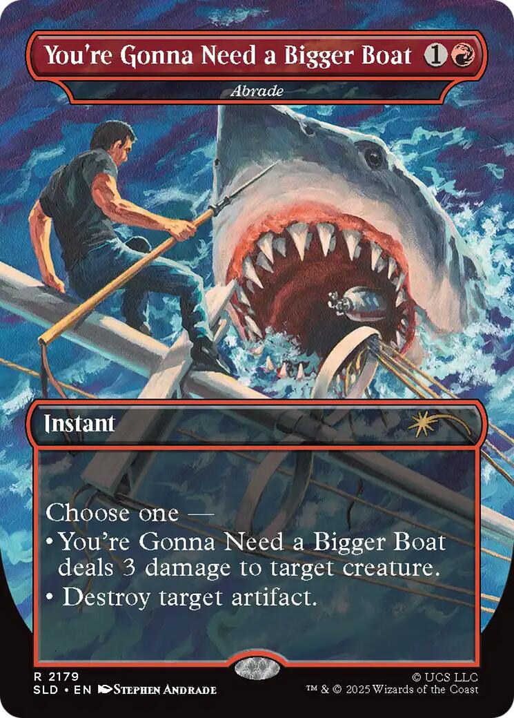 You're Gonna Need a Bigger Boat - Abrade [Secret Lair Drop Series] | Boutique FDB TCG