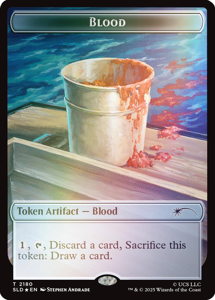 Blood Token (Rainbow Foil) [Secret Lair Drop Series] | Boutique FDB TCG