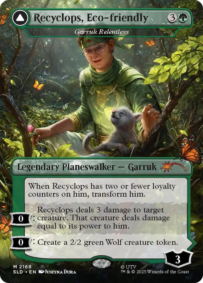 Recyclops, Eco-friendly - Garruk Relentless [Secret Lair Drop Series] | Boutique FDB TCG