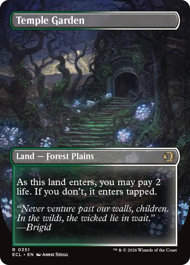 Temple Garden (Borderless) [Lorwyn Eclipsed] | Boutique FDB TCG