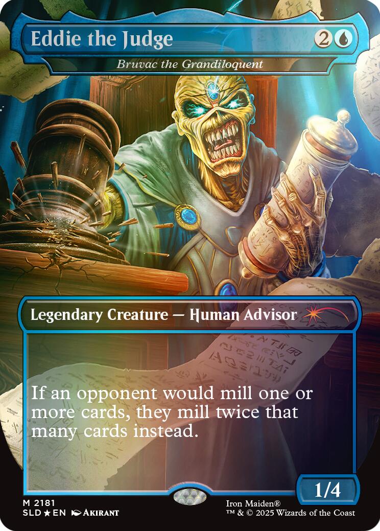 Eddie the Judge - Bruvac the Grandiloquent (Rainbow Foil) [Secret Lair Drop Series] | Boutique FDB TCG
