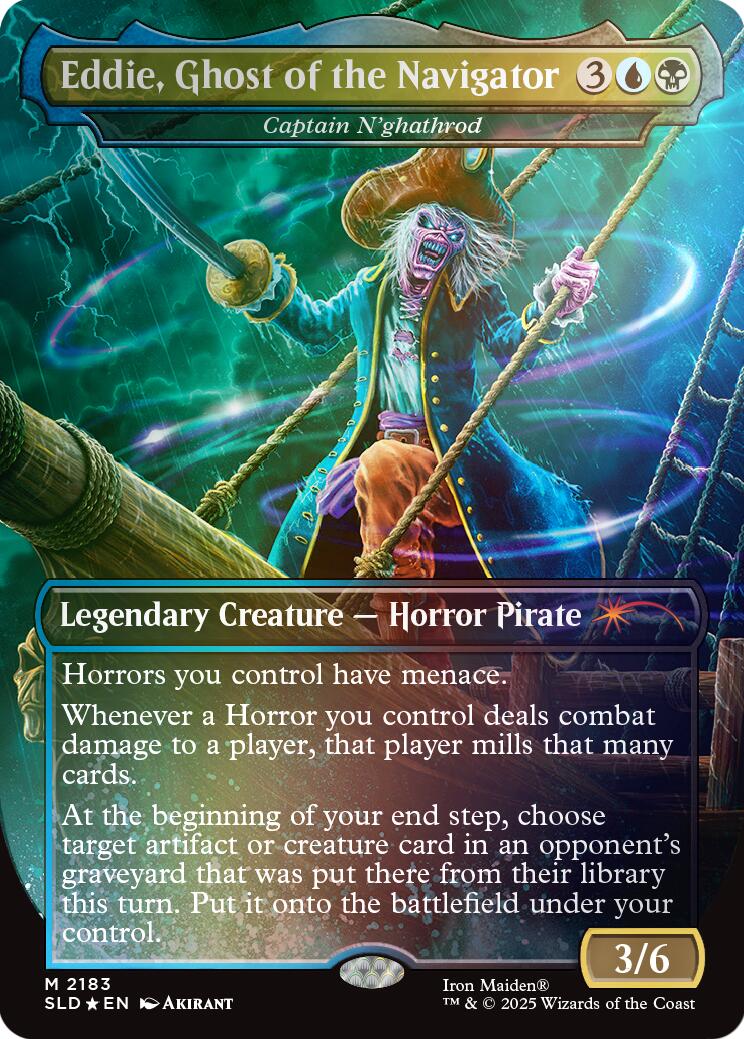 Eddie, Ghost of the Navigator - Captain N'ghathrod (Rainbow Foil) [Secret Lair Drop Series] | Boutique FDB TCG
