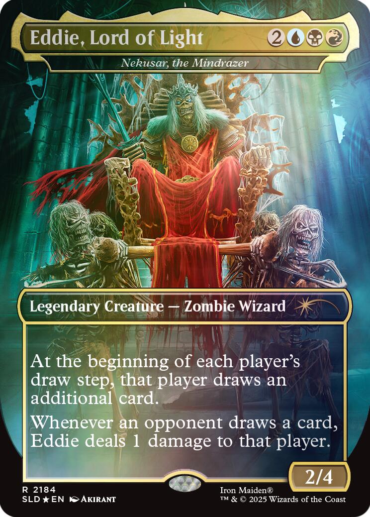 Eddie, Lord of Light - Nekusar, the Mindrazer (Rainbow Foil) [Secret Lair Drop Series] | Boutique FDB TCG