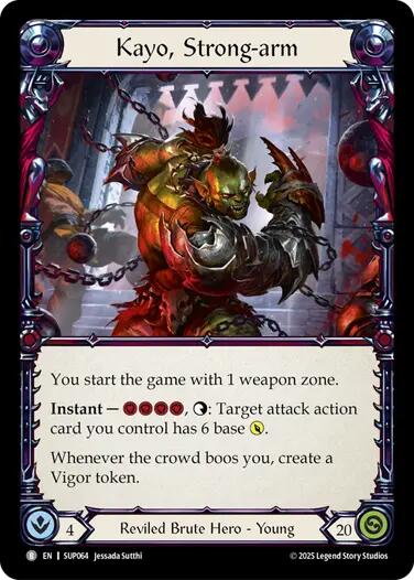 Kayo, Underhanded Cheat // Kayo, Strong-arm [SUP063//SUP064] (Super Slam) | Boutique FDB TCG
