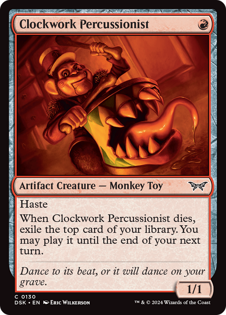 Clockwork Percussionist (0130) [Duskmourn: House of Horror] | Boutique FDB TCG