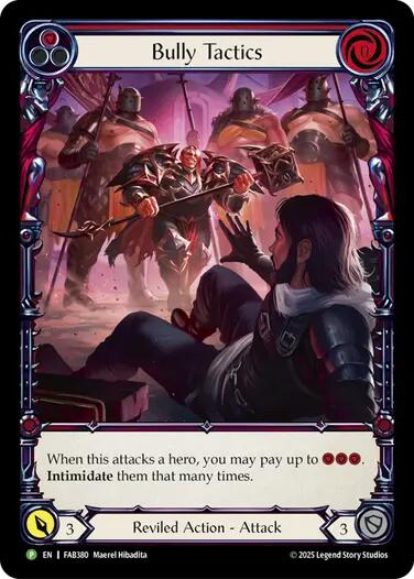 Bully Tactics (Cold Foil) [FAB380] (Promo)  Cold Foil | Boutique FDB TCG
