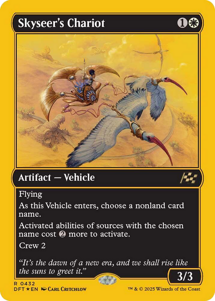 Skyseer's Chariot (First-Place Foil) [Aetherdrift] | Boutique FDB TCG